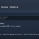 Illustration for article titled iDestiny 2/i, As Told By Steam Reviews
